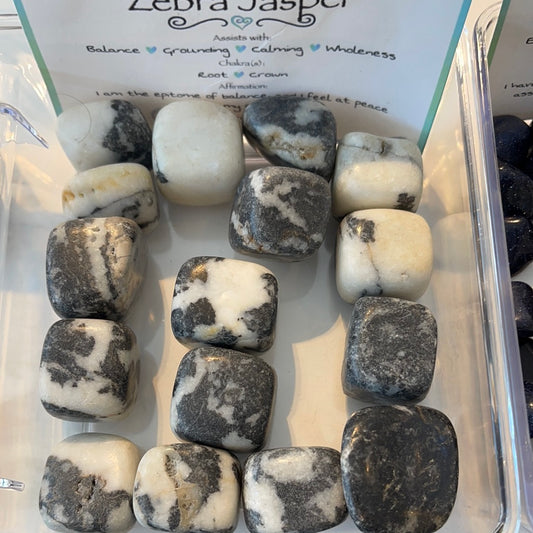 Zebra Jasper Tumble