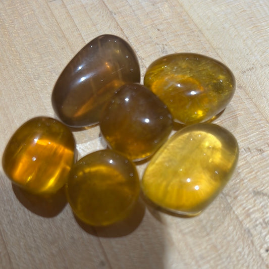 Yellow Fluorite Tumble