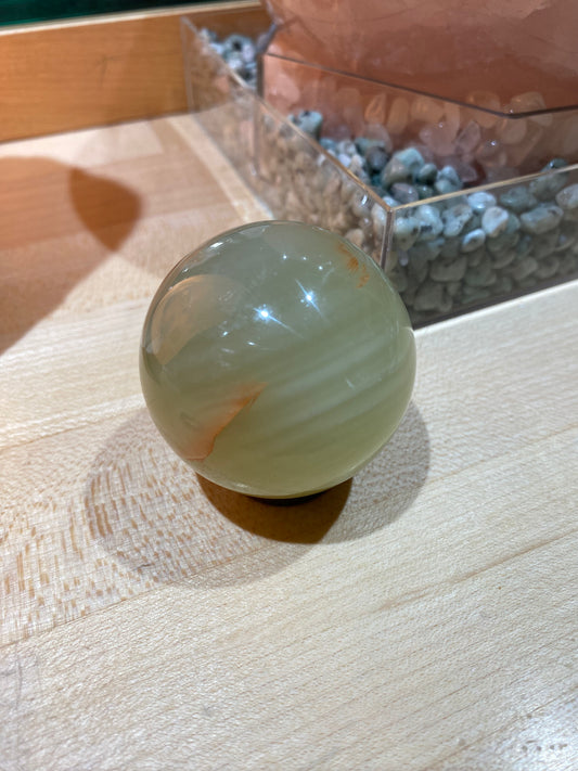 Green Onyx Sphere