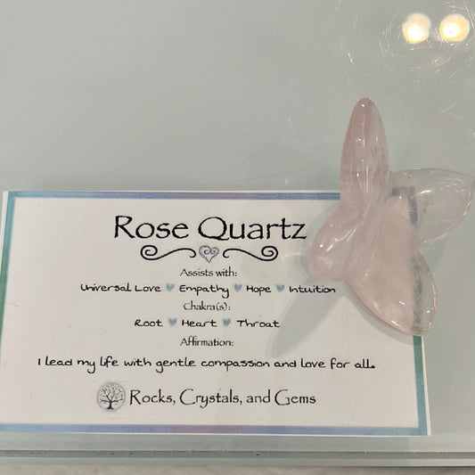 Rose Quartz Butterfly