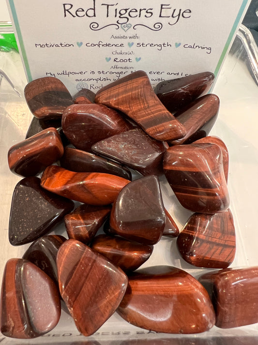 Red Tigers Eye Tumble