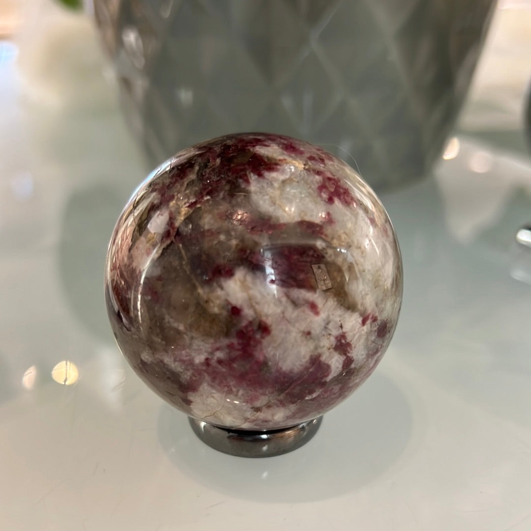 Rubellite Sphere