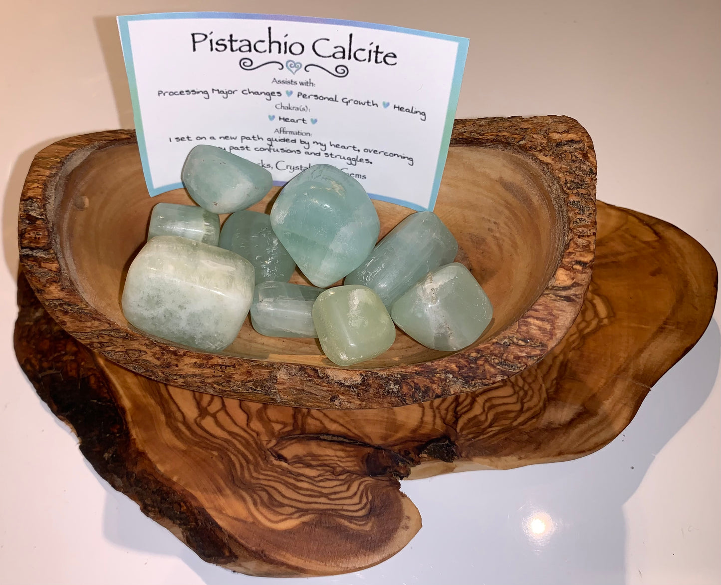 Pistachio Calcite Tumble