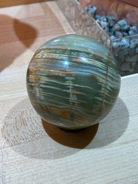 Green Onyx Sphere