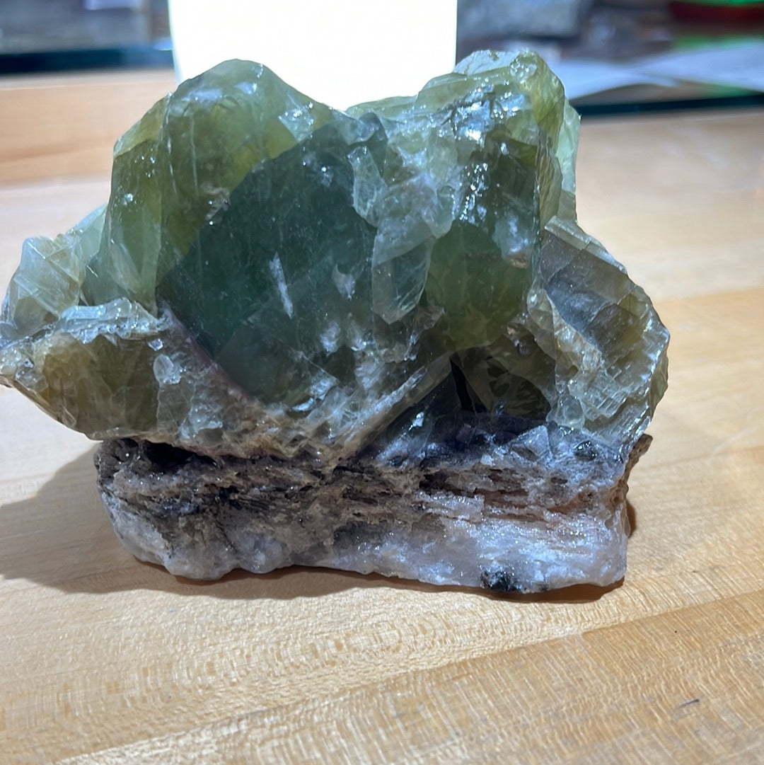 Green Calcite Chunk Display Piece