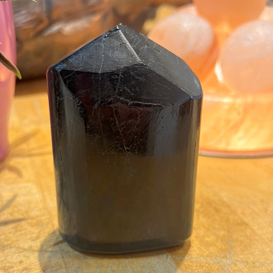 Black Tourmaline Rounded Tower