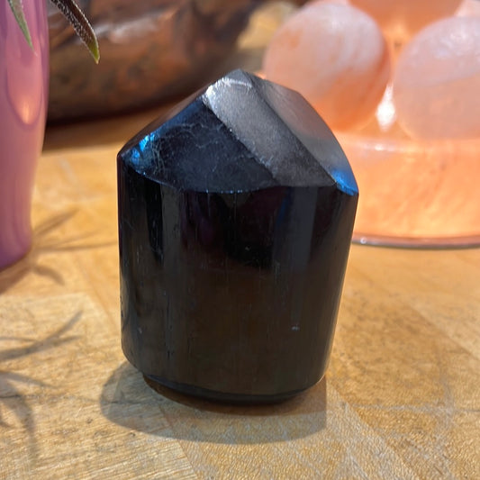 Black Tourmaline Rounded Tower
