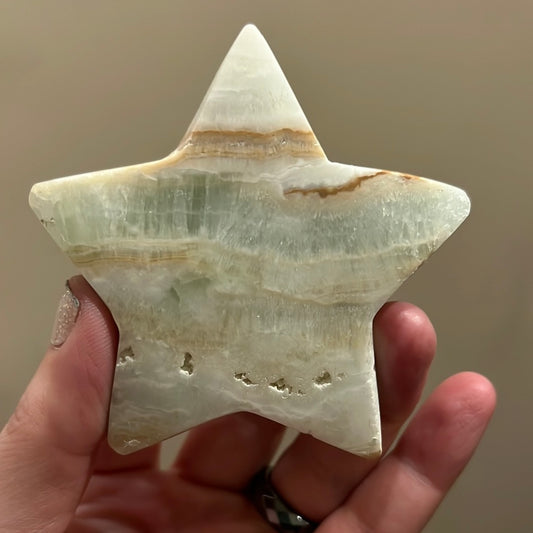 Caribbean Blue Calcite Star