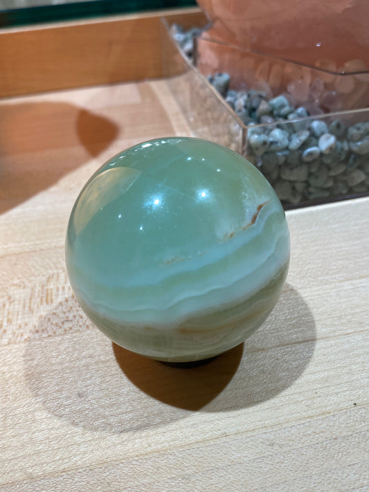 Pistachio Calcite Sphere