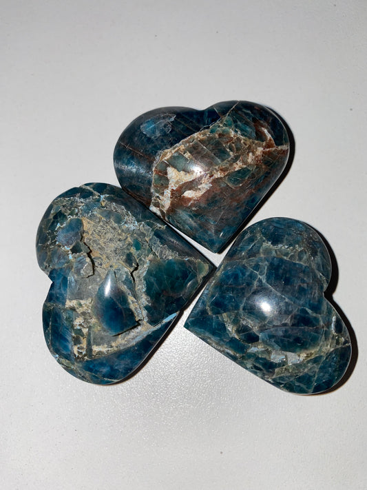 Blue Apatite Heart