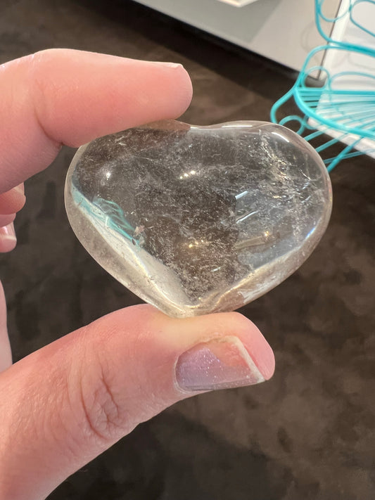 Smoky Citrine Heart small