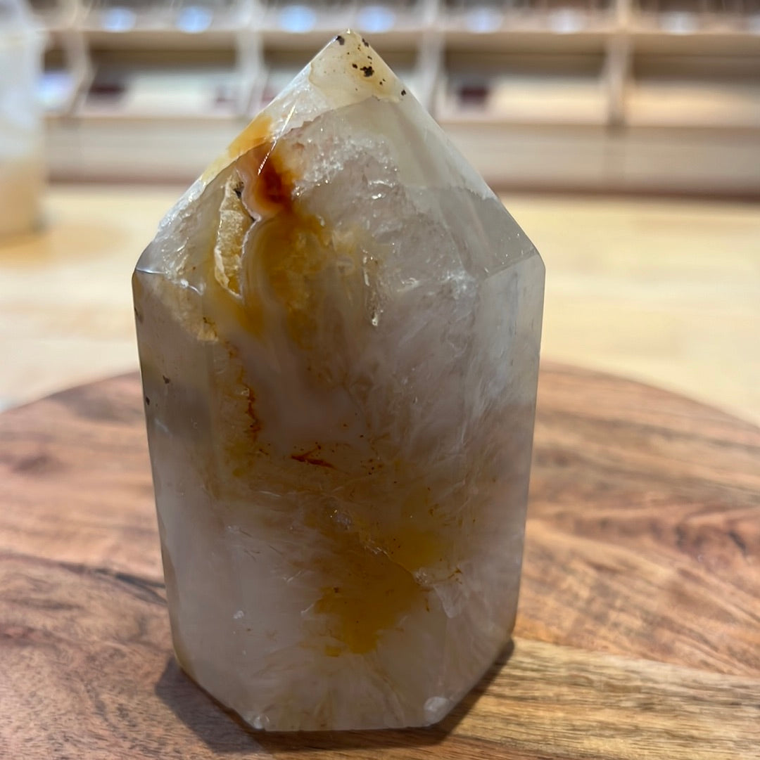 Druzy Agate Tower