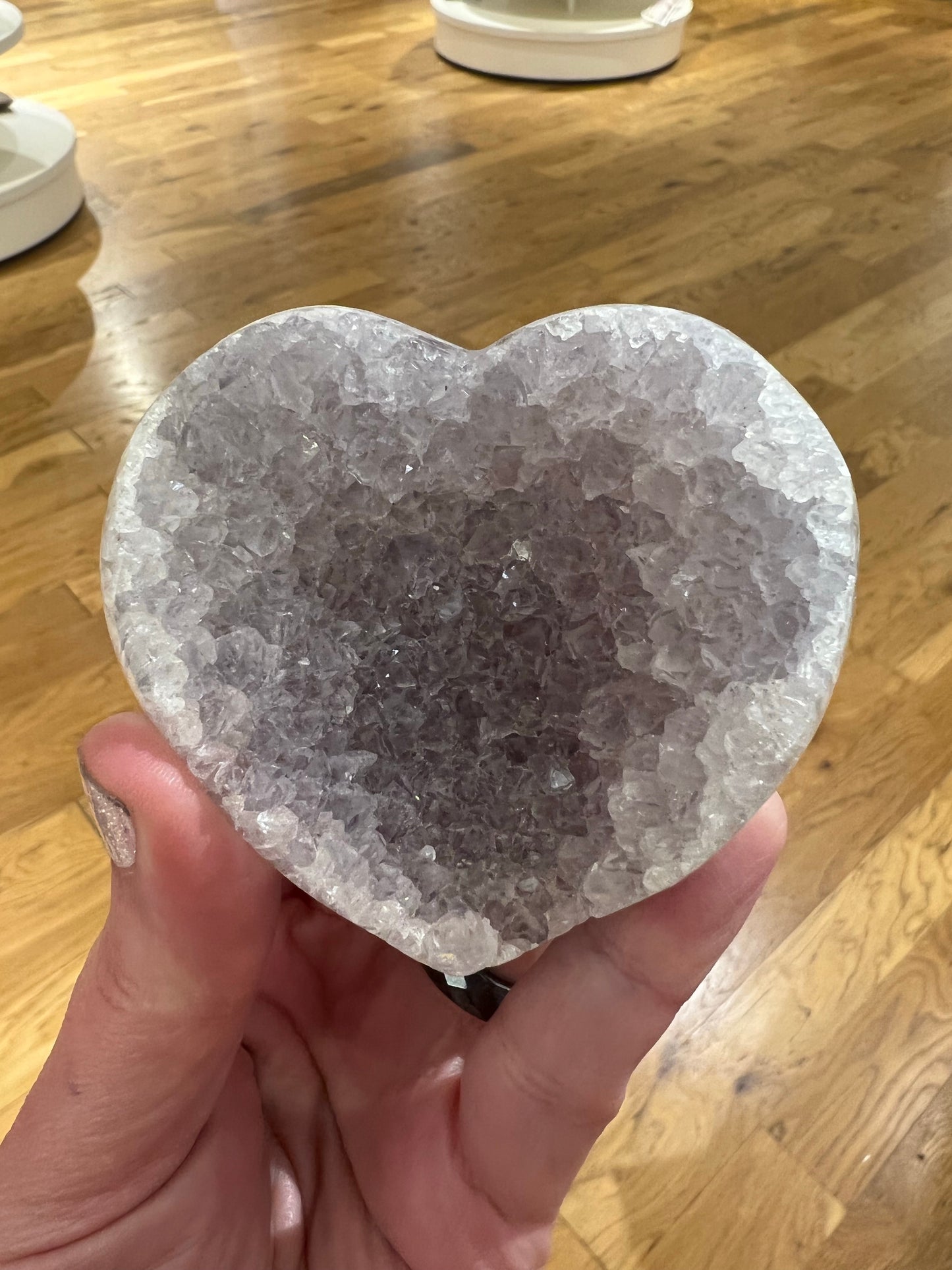 Druzy Agate Heart
