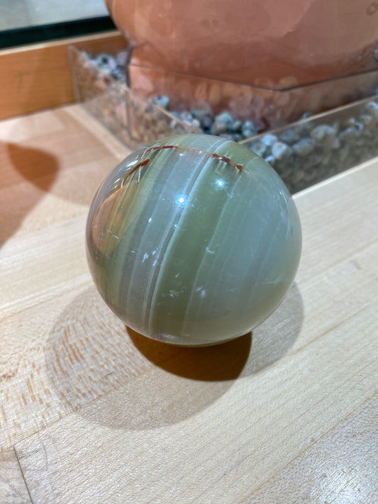 Green Onyx Sphere