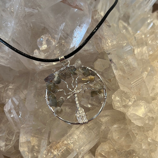 Labradorite Tree Of Life Necklace