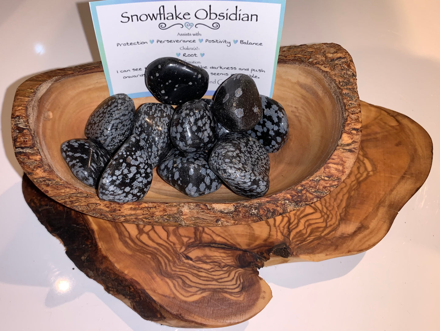 Snowflake Obsidian Tumbles