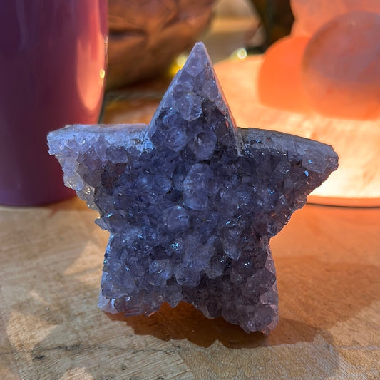 Druzy Amethyst Star