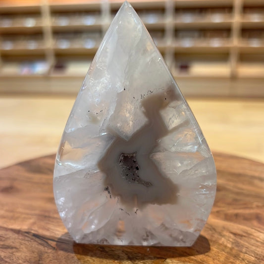 Druzy Agate Flame