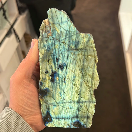Half Polished Labradorite Freeform