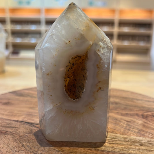 Druzy Agate Tower