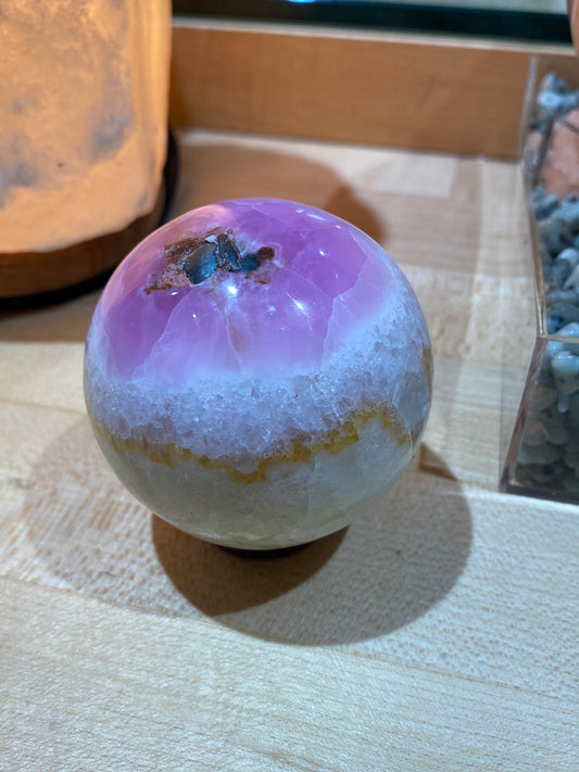 Pink Aragonite Sphere