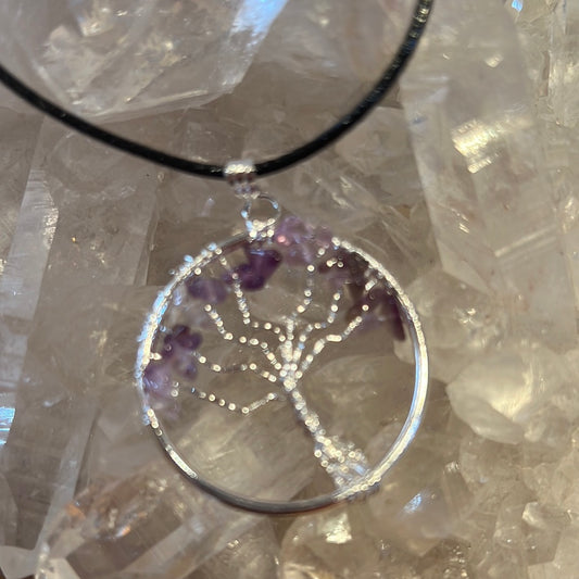 Amethyst Tree Of Life Necklace