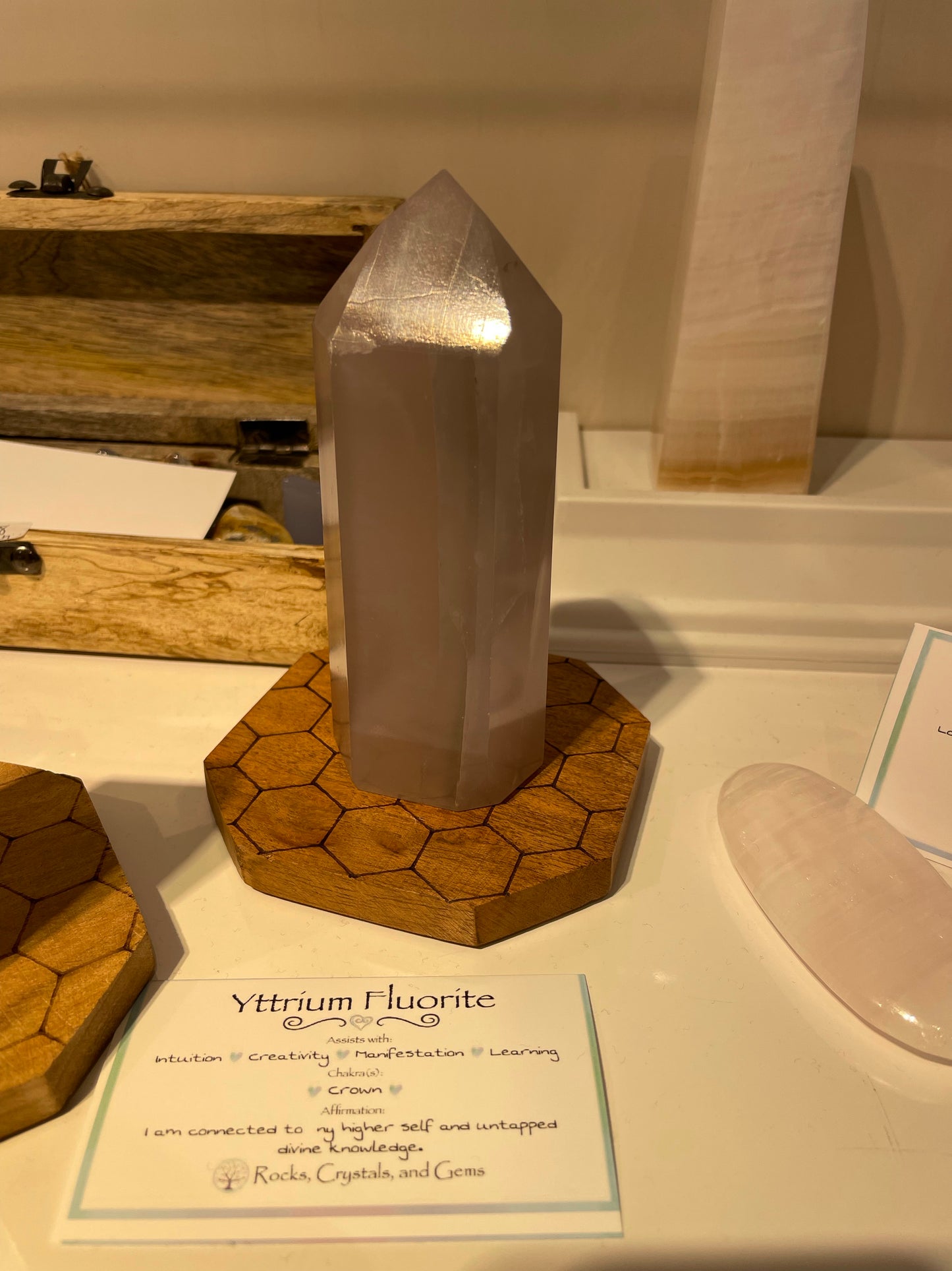 Ytrium Fluorite Tower Large