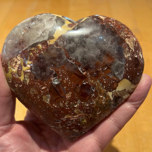 Amethyst Mosaic Quartz Heart