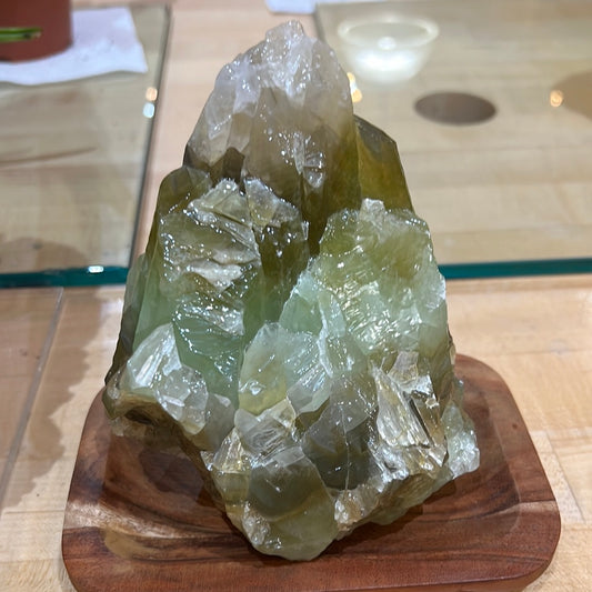 Green Calcite Display Piece
