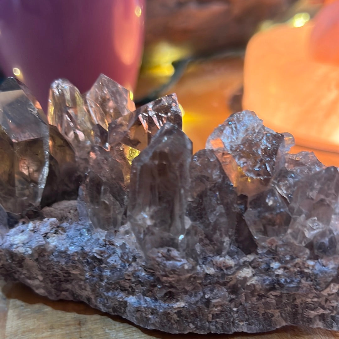 Smoky Quartz Cluster