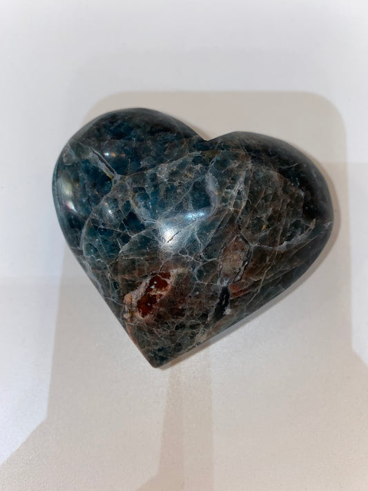 Blue Apatite Heart