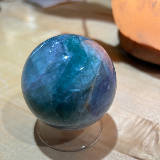 Rainbow Fluorite Sphere