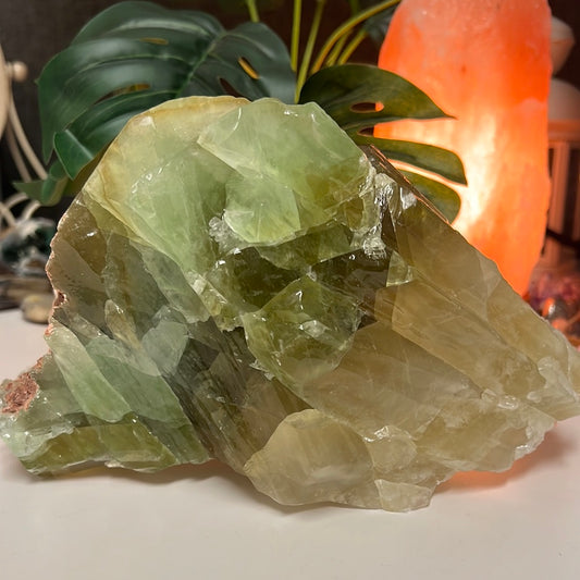 Green Calcite Chunk