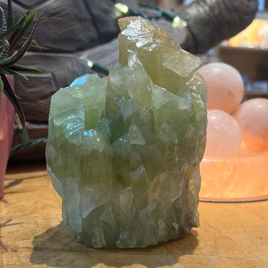 Green Calcite Chunk