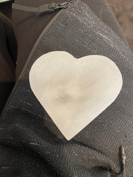 Heart Selenite Bowl