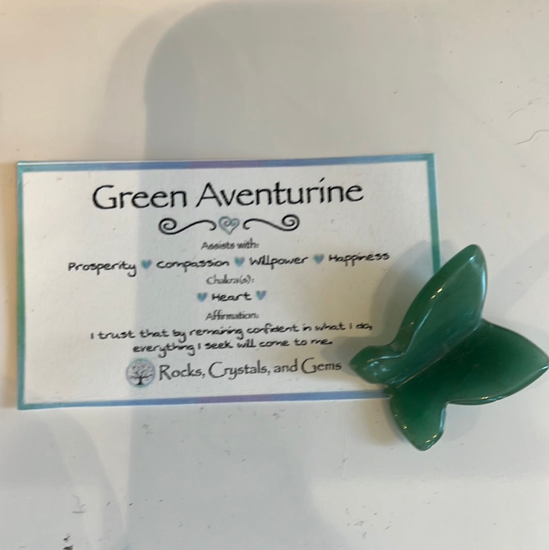 Green Aventurine Butterfly
