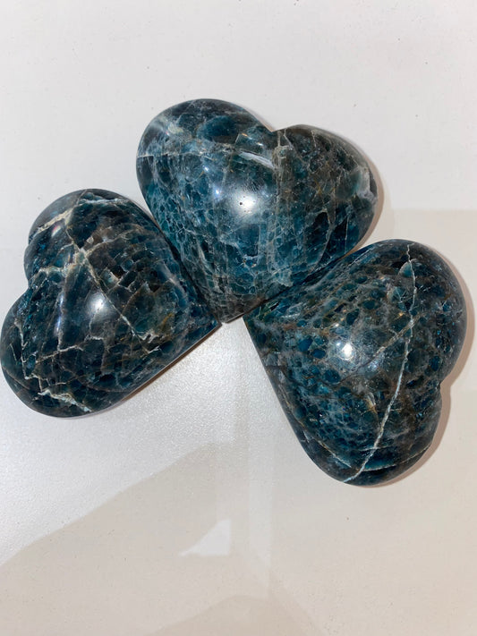 Blue Apatite Heart