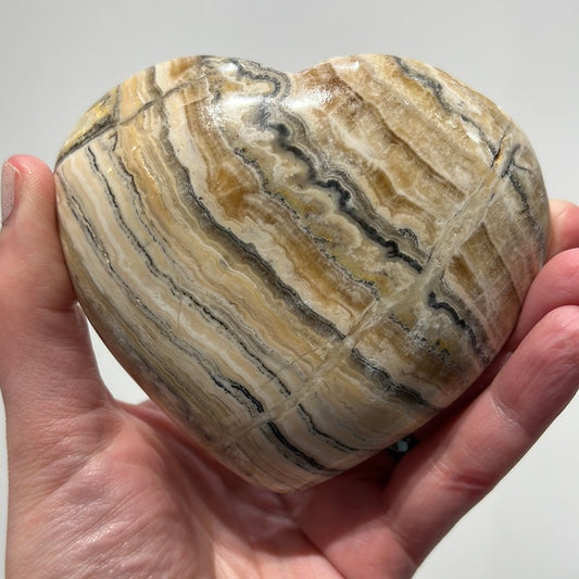 Mixed Calcite Heart