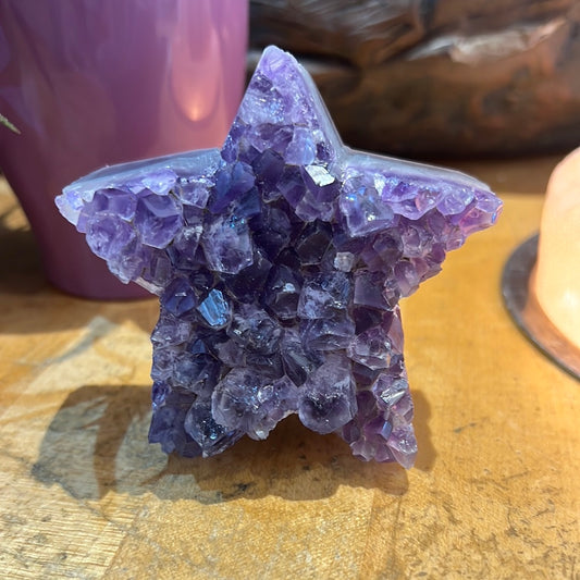 Druzy Amethyst Star