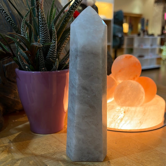 Blue Calcite Tower From Brazil