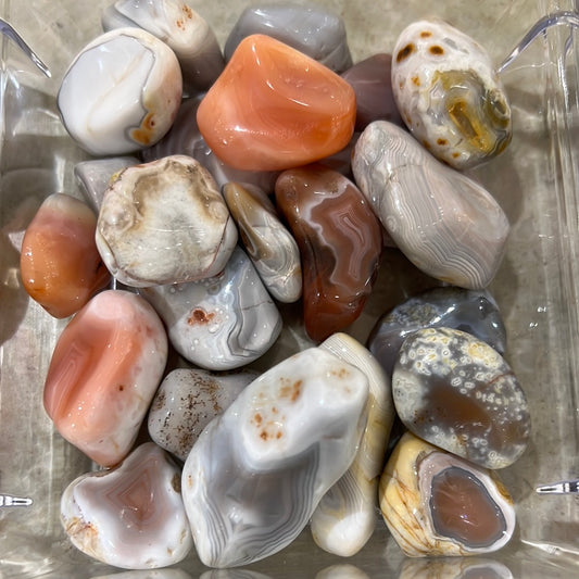 Pink Botswana Agate Tumble