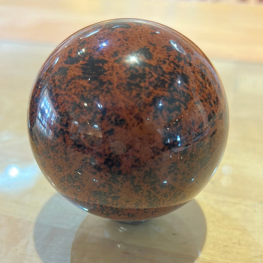 Mahogany Obsidian Sphere