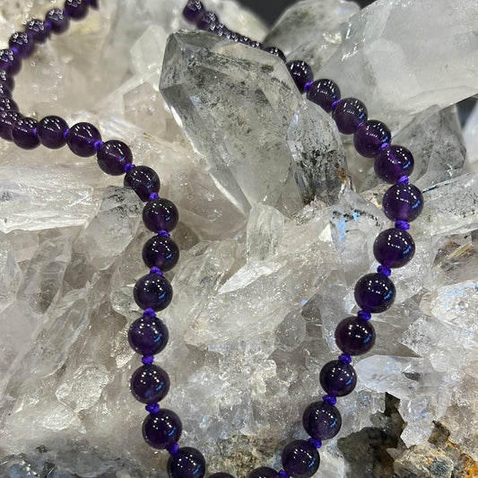 Amethyst Beaded Necklace