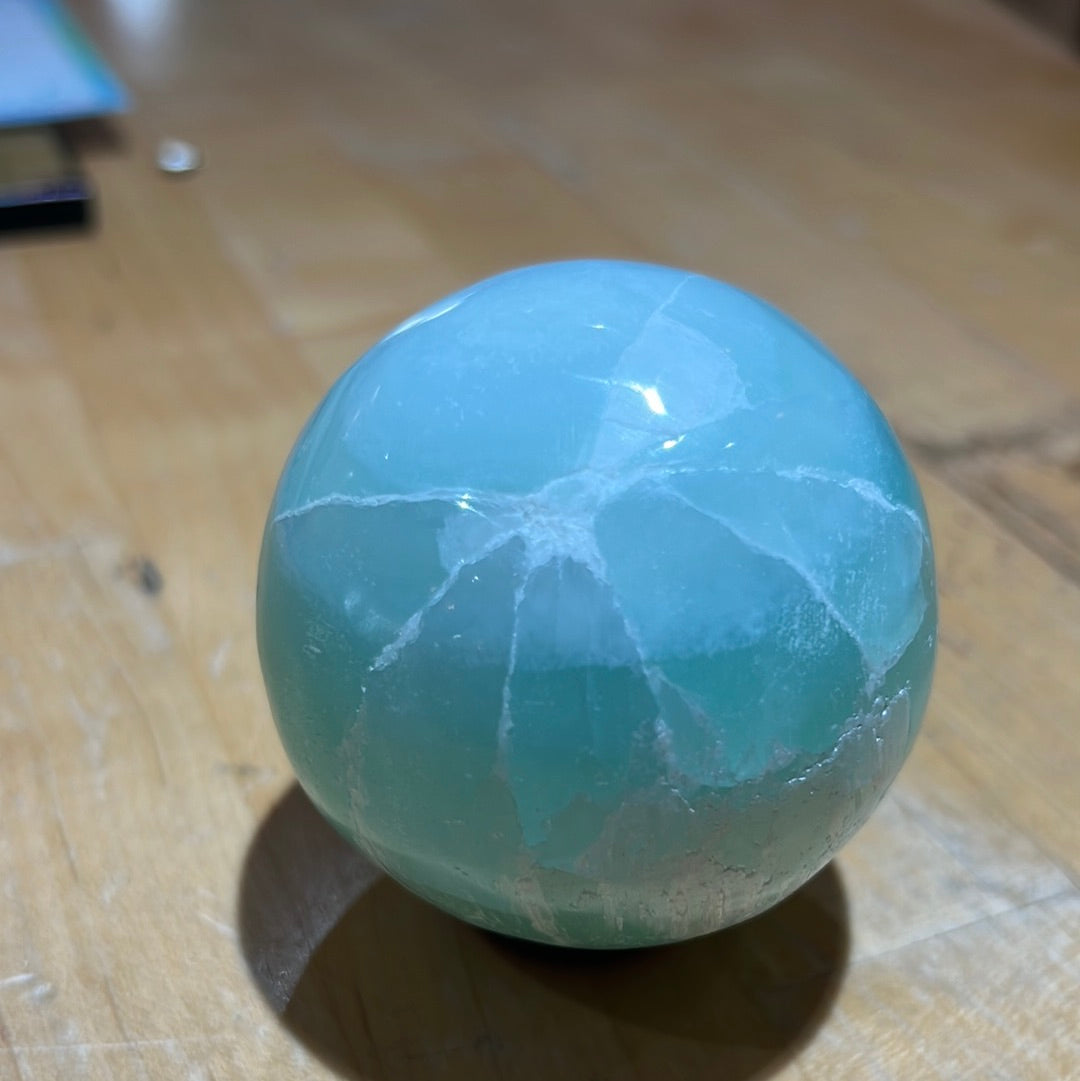 Pistachio Calcite Sphere