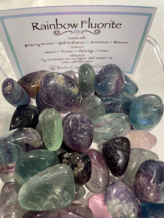Rainbow Fluorite Tumble