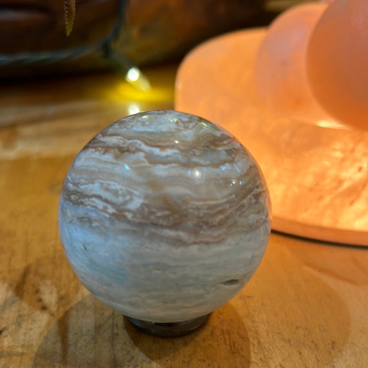 Caribbean Blue Calcite Sphere
