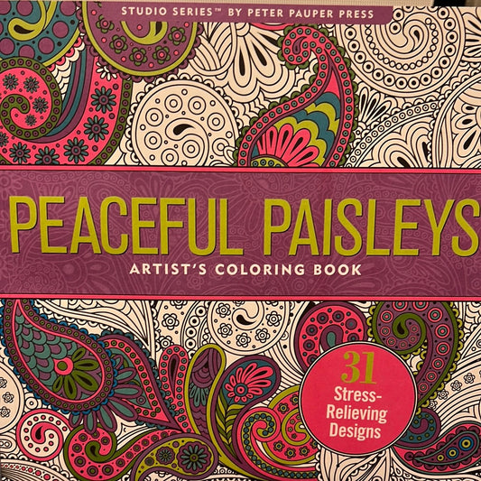 Peaceful Paisleys Coloring Book