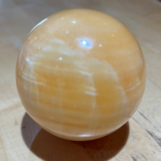 Orange Calcite Sphere