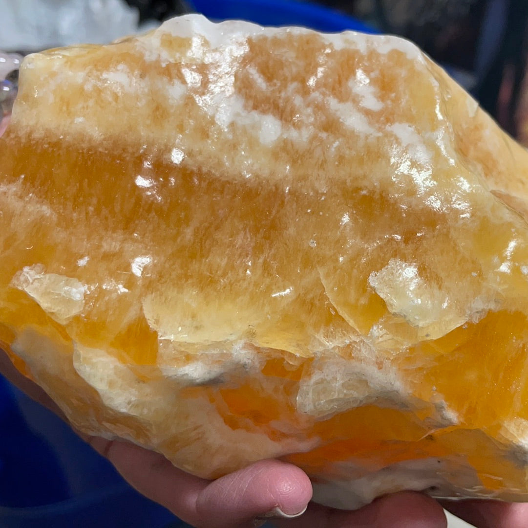 Orange Calcite Chunk - Extra Large