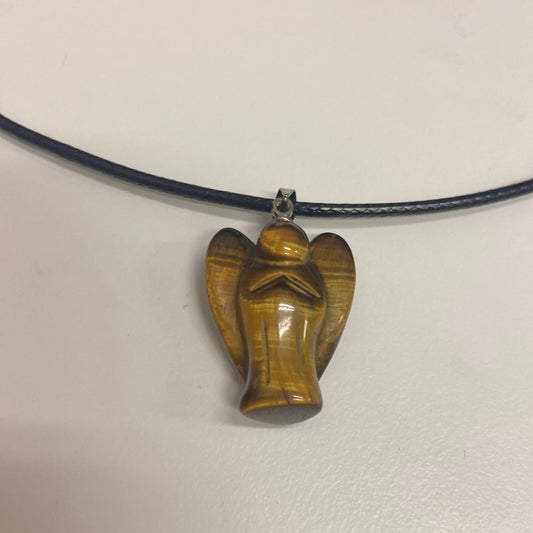 Tigers Eye Angel Pendant